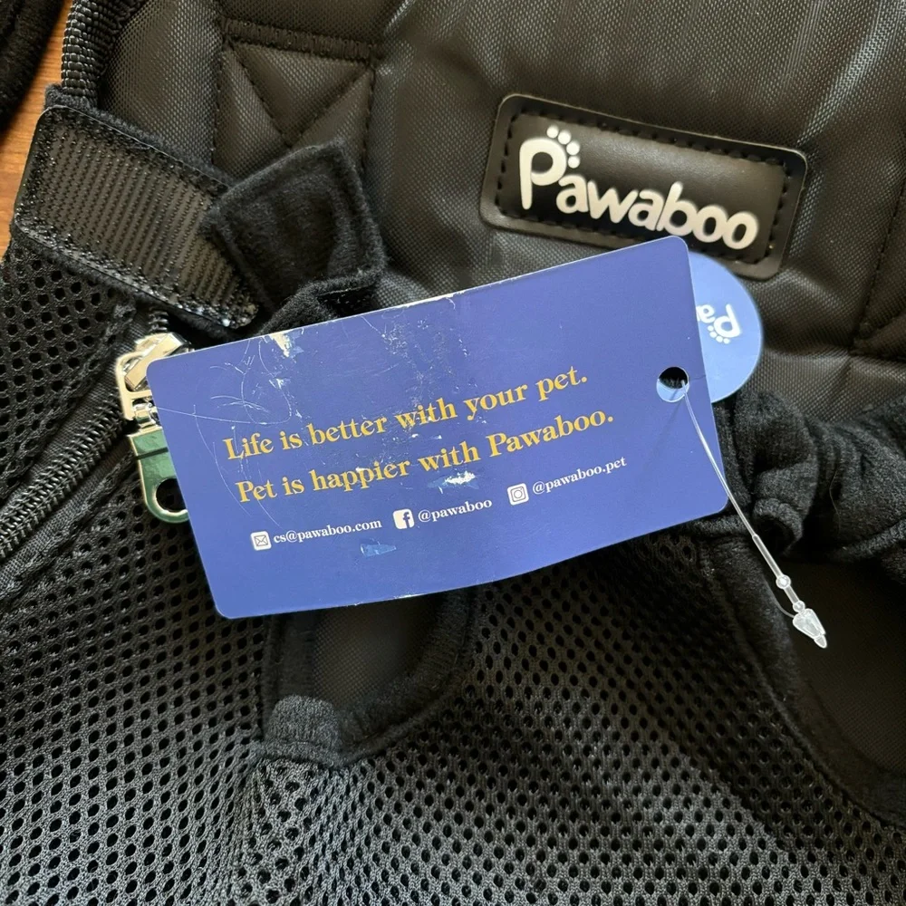 Pawaboo Black Dog Carrier Backpack